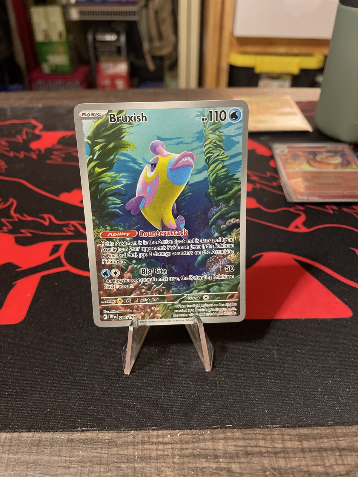 Bruxish 200/191 Illustration Rare Pokemon Surging Sparks NM/M