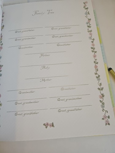 CR GIBSON Baby’s Milestone Memory Book Mary McClain nascita a 7 anni vintage NUOVO - Foto 14 di 15