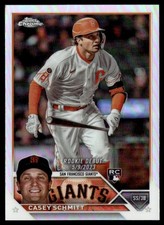 2023 TOPPS CHROME UPDATE CASEY SCHMITT RC SAN FRANCISCO GIANTS #USC134 REFRACTOR