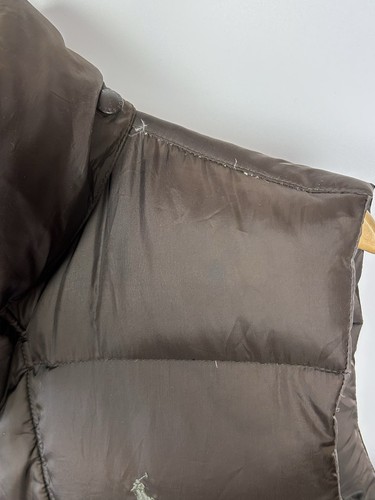 Chaqueta Polo Ralph Lauren De Colección Para Hombres Plumón De Pato Sin Mangas Talla M Con Capucha Oculta - Imagen 2 de 12
