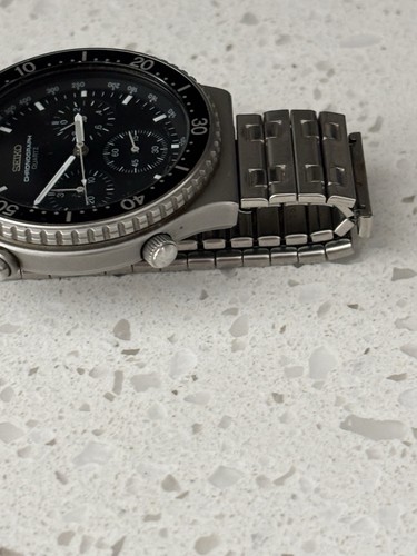 SEIKO 7A28-7040 1983 Classic Quartz Chronograph 1st Analog Quartz Chrono *READ* - Picture 6 of 15