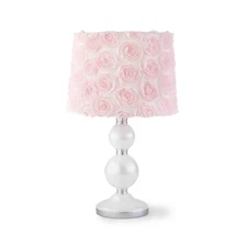 Levtex Baby - Elise Table Lamp and Shade - Spindle Base with Pink R... Fast Ship