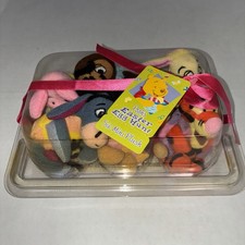 Disney Store Pooh's Easter Egg Hunt Six Mini Plush Tigger Eeyore Piglet Owl NEW