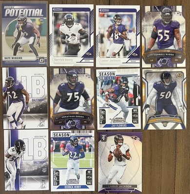Baltimore Ravens Team Lot of 11 2024 2025 Topps Resurgence Signature Class TT ++