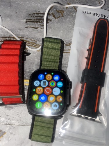 Ultra 2 SmartWatch With Bands & Cord Non Apple Tested✅ - Photo 2 sur 5