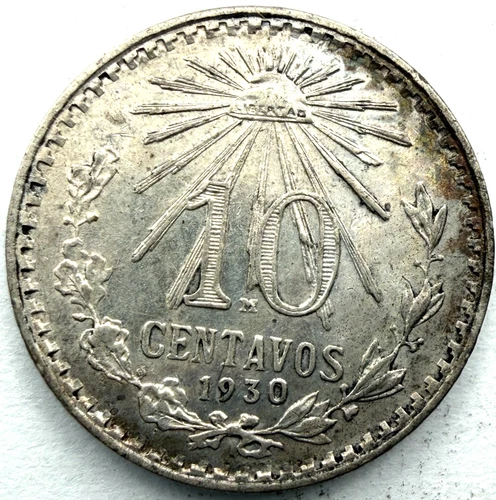 1930 Mexico 10 Centavos Silver — photo from the most recent tracked eBay sale