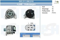 Bv Psh Lichtmaschine Generator 90A 12V FüR Vw Transporter Iv Bus 1.9 Td 2.0