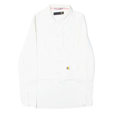 Vintage Just Cavalli Womens Denim Jacket White 90s M