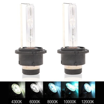 #ad 2x D2S 35W 8000K HID Headlight Bulbs Xenon Blue Replacement Low High Beam Car $15.95