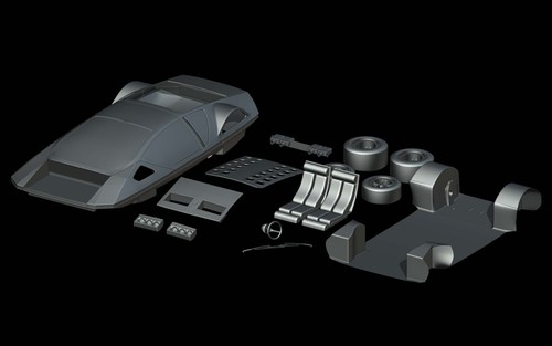 Ferrari 512 S Modulo Pininfarina (1970) KIT 1/87 1/64 1/43 1/32 1/24 1/18 Resin - Picture 1 of 9