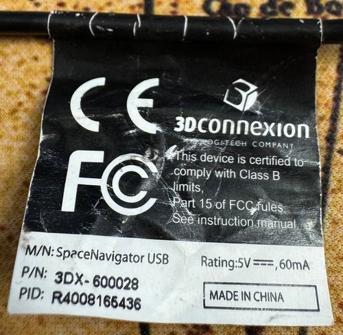 3DCONNEXION SpaceMouse Compact 3DX-600028 3D Mouse Black - Afbeelding 2 van 2