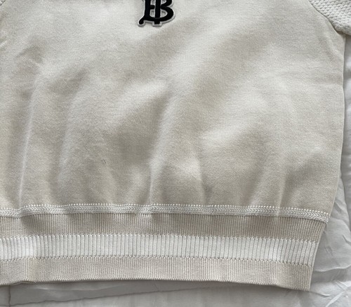 Burberry NWT Keithey Unisex Monogram Motif Knit Polo Shirt Sz 8y - Picture 18 of 18