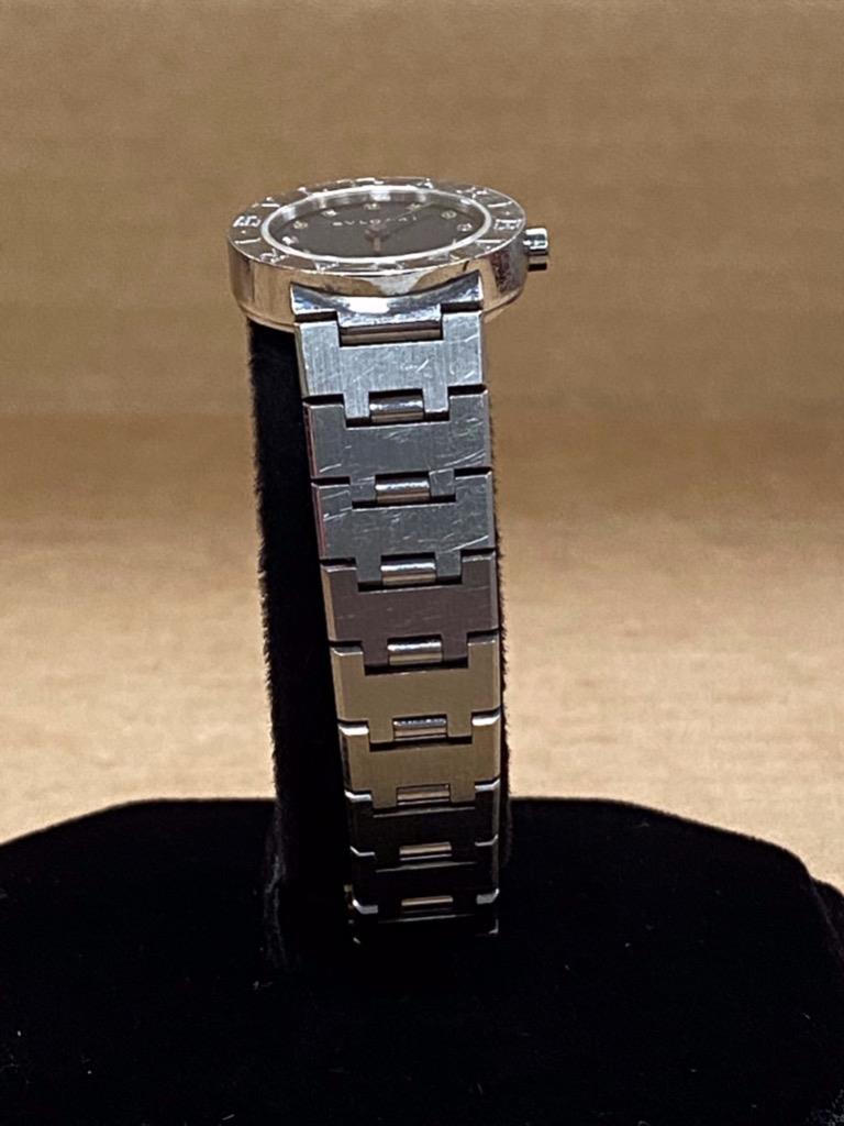 BVLGARI BB23SS DIAMOND BLACK DIAL 23mm STAINLESS STEEL  display picture 2