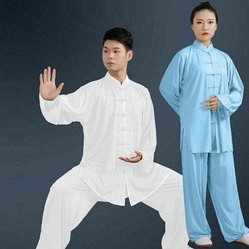 Chinese Tai Chi Kung Fu Uniform Wushu Taiji Suit Martial Milk Silk Uniform Arts - Picture 3 of 18
