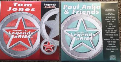 2 CDG KARAOKE LEGENDS DISCS 1970S HITS OF TOM JONES & PAUL ANKA & MORE SONGS