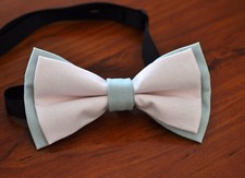 Boy Teenage 100 Cotton Pink  Grey Bow Tie Bowtie Party Wedding 7-14 Years Old