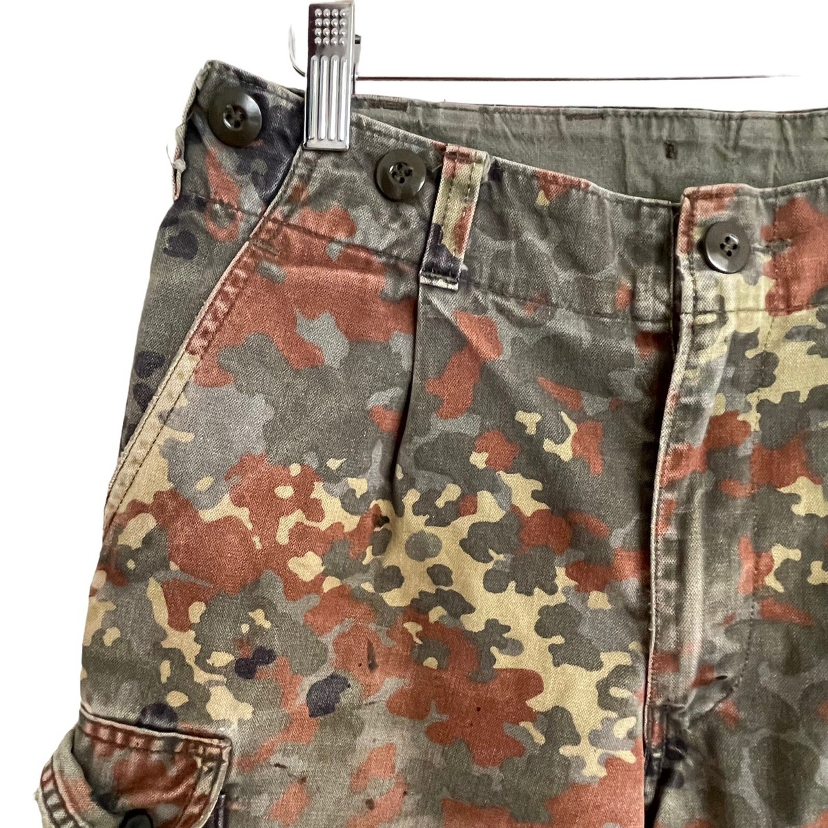 パンツ vintage Germany  Camo Over Pants German Camo Army Pants - Etsy