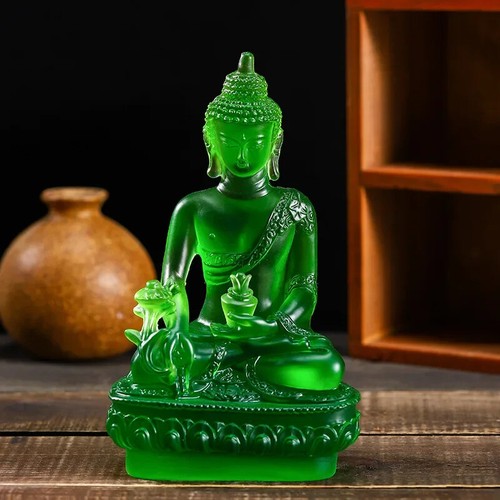 1pc Resin Craft Home Buddha Statue Buddhism Sculpture Zen Decor Decoration - Picture 7 of 13