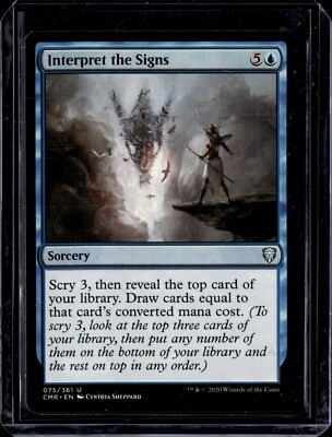 Interpret The Signs - 75 - CMR - NM - MTG Magic the Gathering | eBay Interpret The Signs - 75 - CMR - NM - MTG Magic the Gathering | eBay