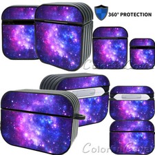Starry Night Design Hard Protective Keychain Cover for AirPods 1/2/3/Pro2 Case