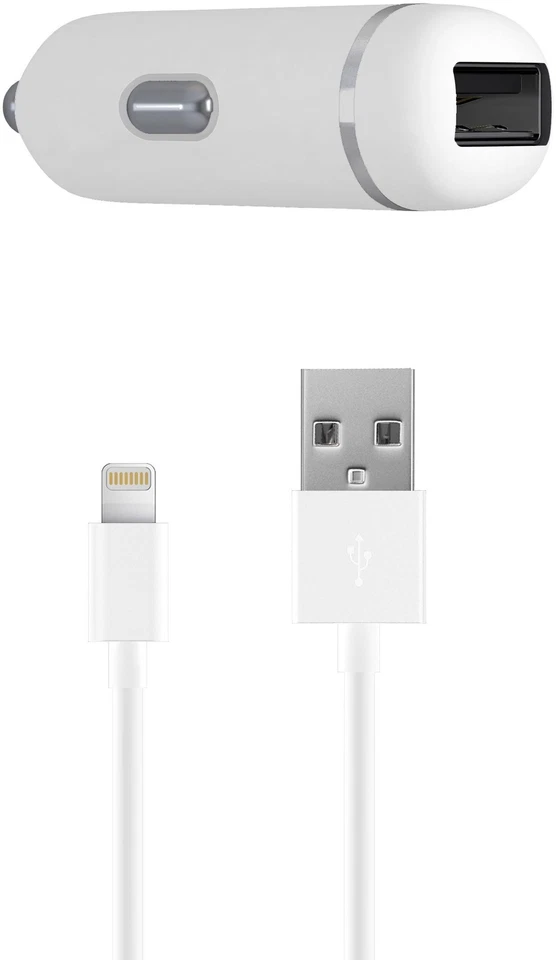 Cable cargador rápido para iPhone Just Wireless 13004 único USB 12W 2.4A #U140 Foto 4 de 4