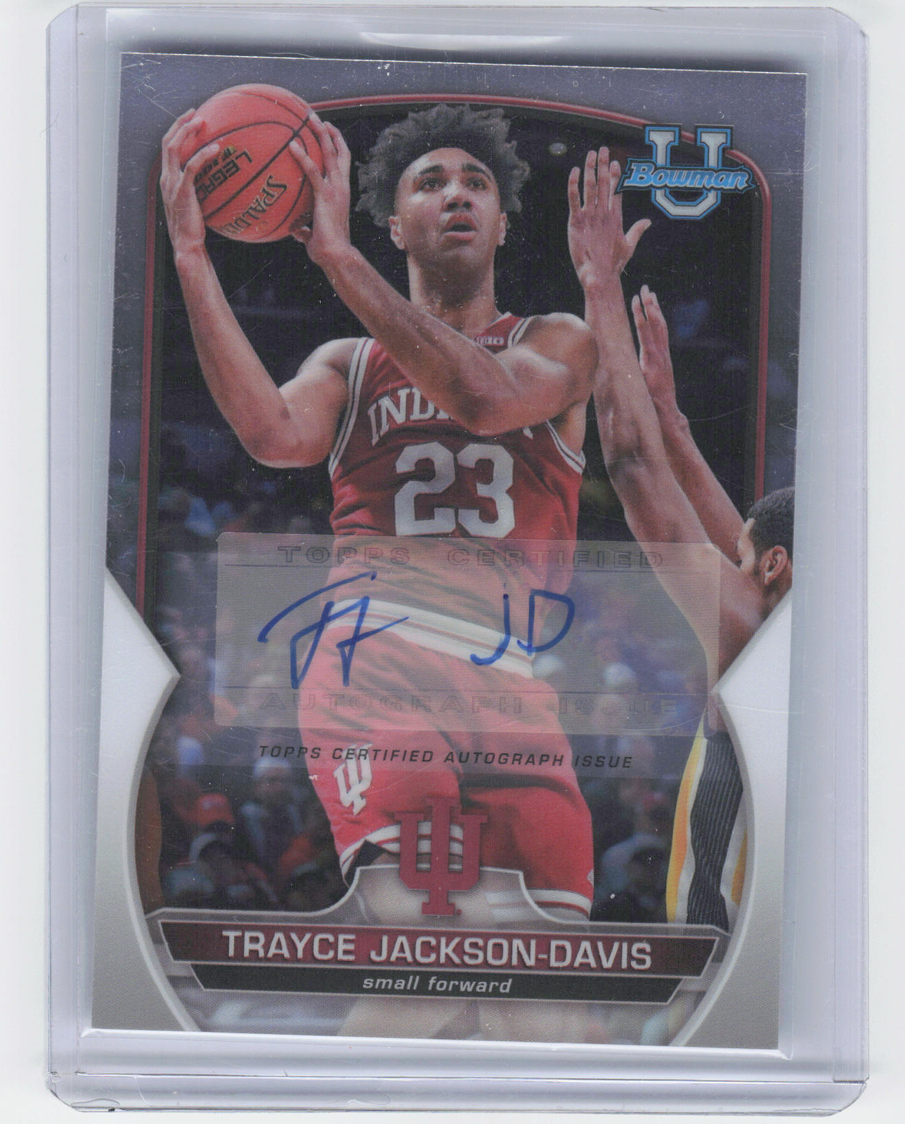 2022-23 Bowman Chrome University #42 Trayce Jackson-Davis Chrome Prospect Auto