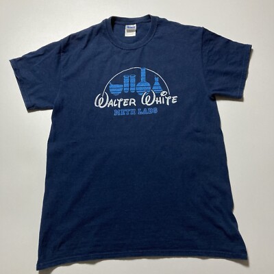 vintage breaking bad walter white laboratory tv show movie tee size medium