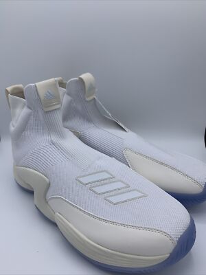 Adidas N3XT L3V3L 2020 White Laceless Basketball Sneakers Men's Size 12.5 FW8577