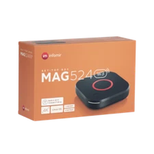 Infomir MAG 524W3 / 600Mbps built-in DUAL WiFi 5G 4K  - ACCESSORY OF YOUR CHOICE