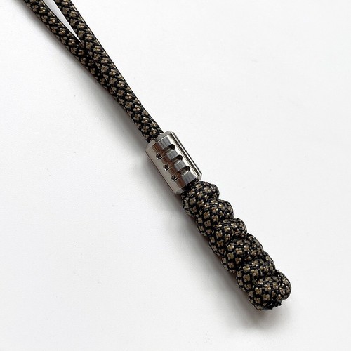 Cuchillo de Titanio Cordón Cuentas Paracord Colgante Brilla en la Oscuridad 25 Años de Vida EDC - Imagen 14 de 25
