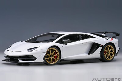 LAMBORGHINI AVENTADOR SVJ BIANCO ASOPO PEARL WHITE 1:18 COMPOSITE
