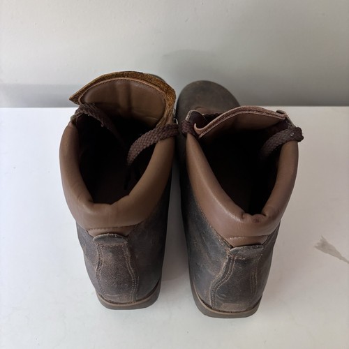 Vintage PMS Conti Boots Mountaineering Lace Up Brown Mens 7.5 Womens 9 Leather - Picture 12 of 18