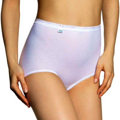 2 Slip Frau sloggi Basic Maxi Klassiker aus Baumwolle Elastisch Art.