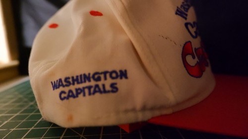 80s Washington Capitals Cap | #1 Apparel NHL Snapback Hat | Signed Mark Tinordi - Picture 2 of 10