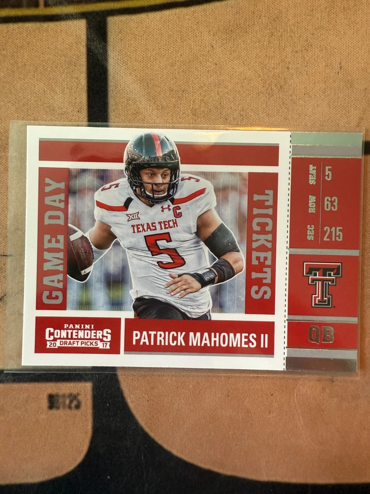 Patrick Mahomes trading card