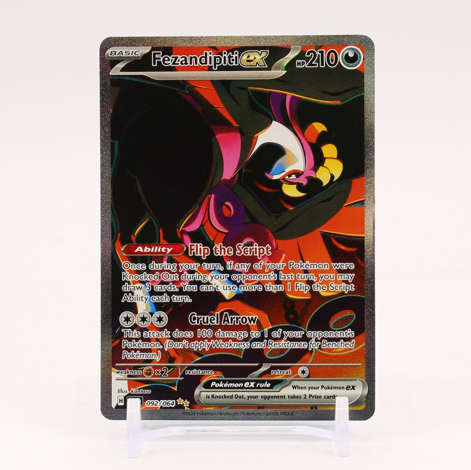 Fezandipiti ex - 092/064 Shrouded Fable Special Illustration Pokemon - NM/LP