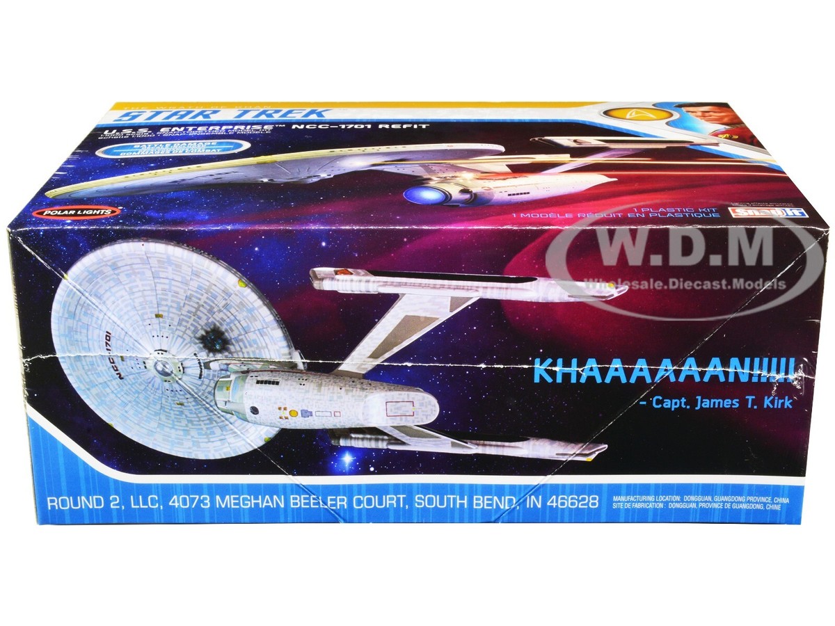 SKILL 2 SNAP MODEL KIT USS ENTERPRISE NCC-1701 SHIP 1/1000 POLAR