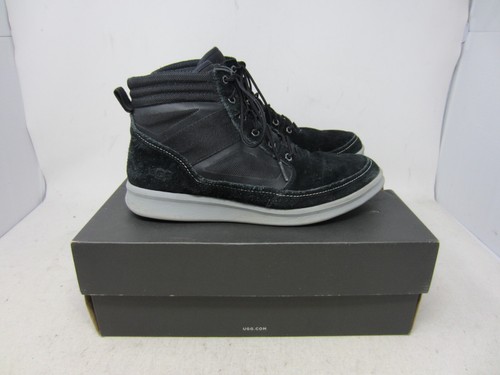 UGG Leather Lace Up Hepner Field Boots - Men's US Size 8 EU 41 - Black - Picture 2 of 18