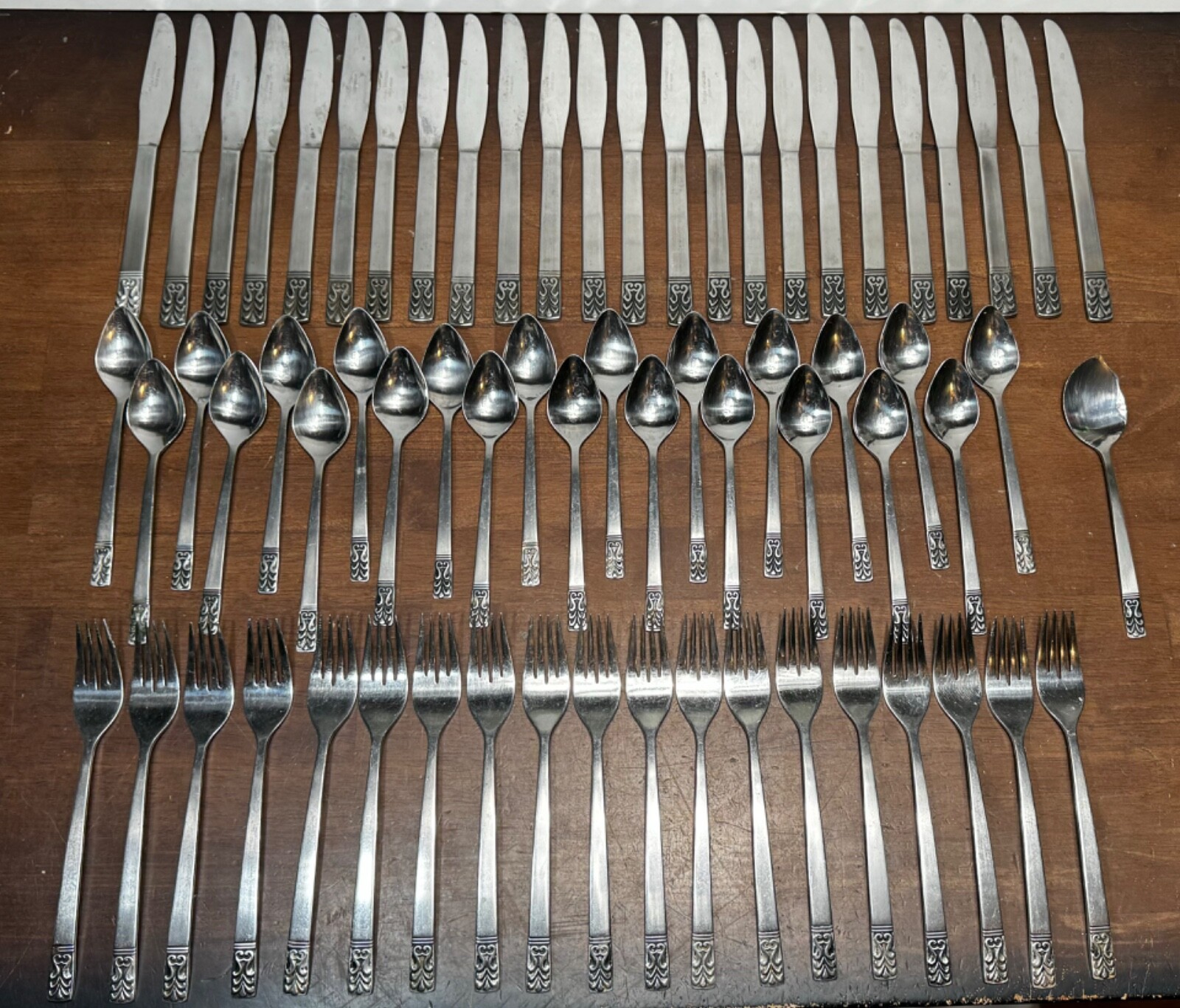 67 piece Carlyle CAMEO Stainless Flatware / Silverware Set Hong Kong eBay