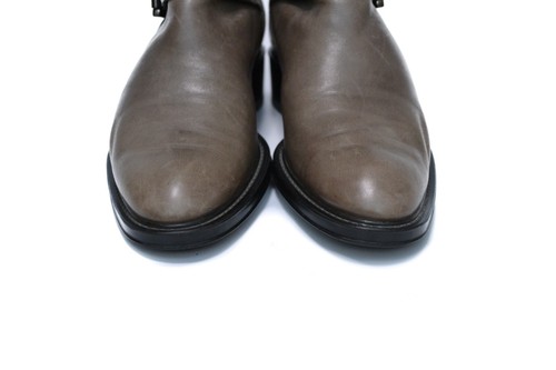 Tod’s 100% Leather Women’s Gray Ankle Boots Shoes Size 38 Made in Italy - Picture 3 of 15