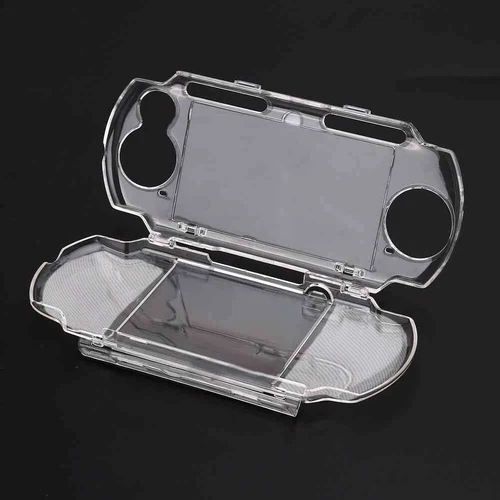 Clear Crystal Console Hard Cover Protective Flip Case for Sony PSP 2000 3000 - Picture 1 of 14