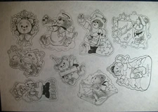 * TRI CHEM 7397 CHRISTMAS TEDDY BEARS ORNAMENTS  Picture to Paint TRICHEM