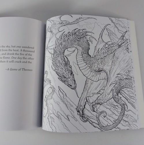 A Game of Thrones Official Colouring Book by George R.R Martin Fantasy Art - Picture 12 of 17