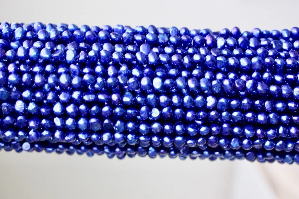 50B AAA Zuchtperlen Strang Süßwasser Perlenschmuck 6-7mm Halsketten barock vbvbn - Bild 2 von 3