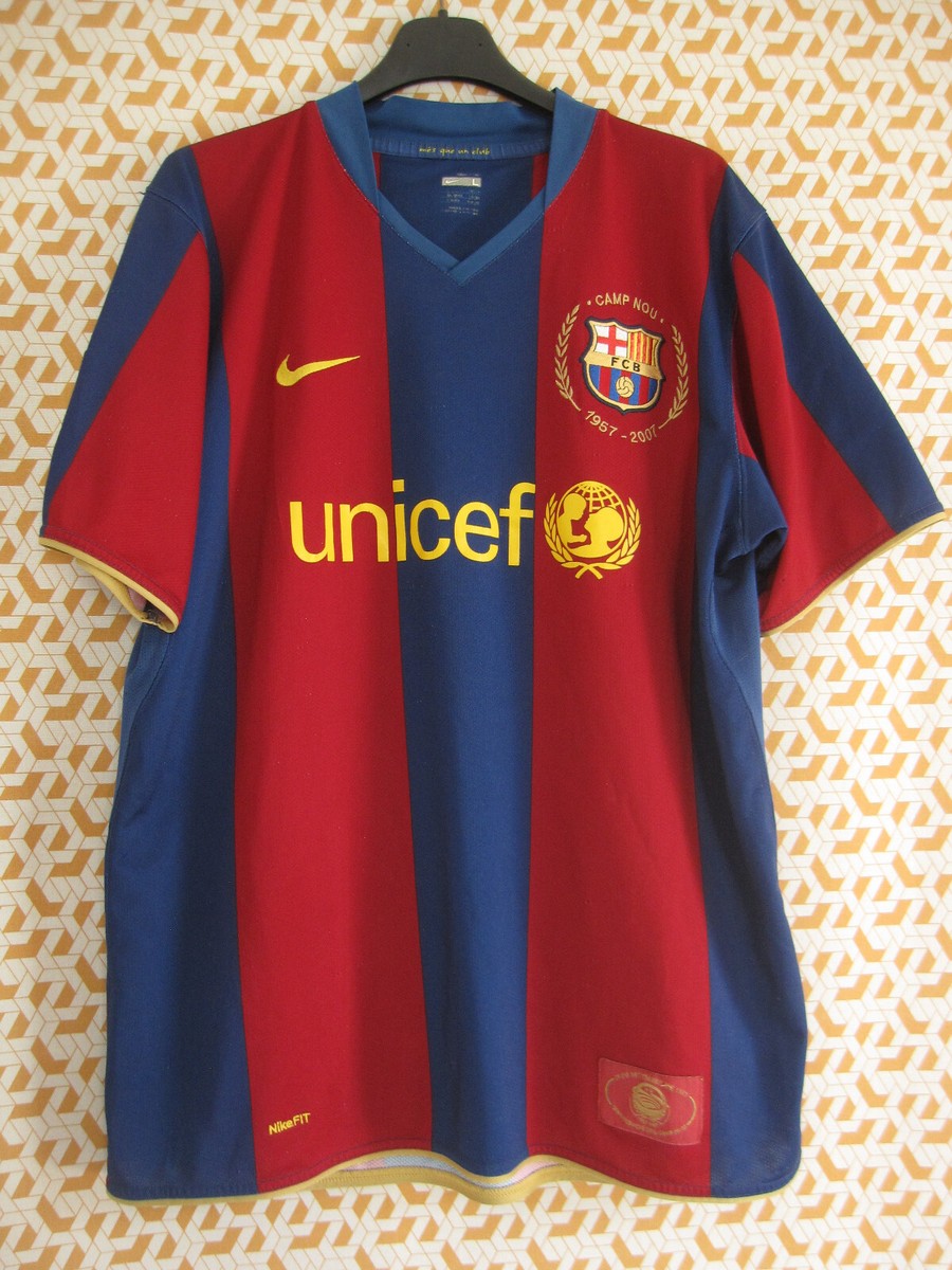 Maillot Barcelone Nike Unicef 1957 2007 jersey Barcelona home