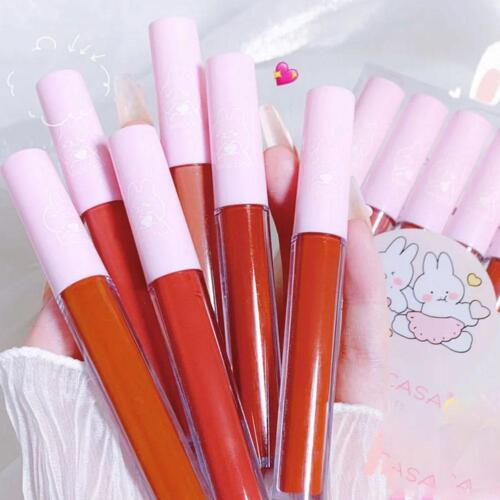 Cute Rabbit Lip Glaze Lip Stain Set Waterproof Long-lasting Lip Gloss& - Picture 9 of 16
