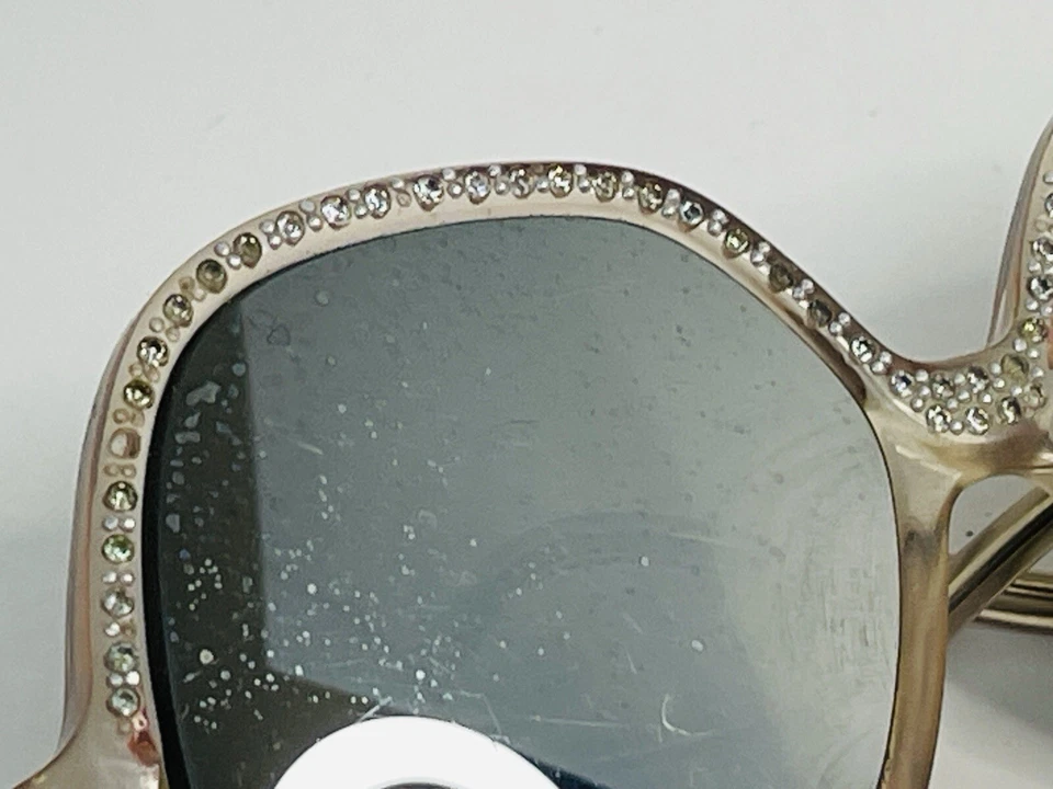 SOLO MARCOS VINTAGE AÑOS 60 incrustados con diamantes de imitación de gran tamaño Hollywood Glam Foto 2 de 4