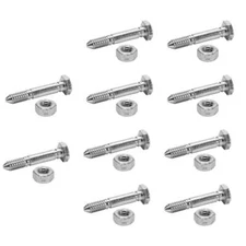 Proven Part 10 Shear Pins and 10 Nuts Fits AM123342 Fits Ariens 532005 53200500