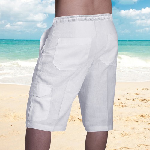 Sommer Herren Cargo Shorts Bermuda Kurzhose Strandhose Freizeit Hose Kurze Hosen - Bild 10 von 18