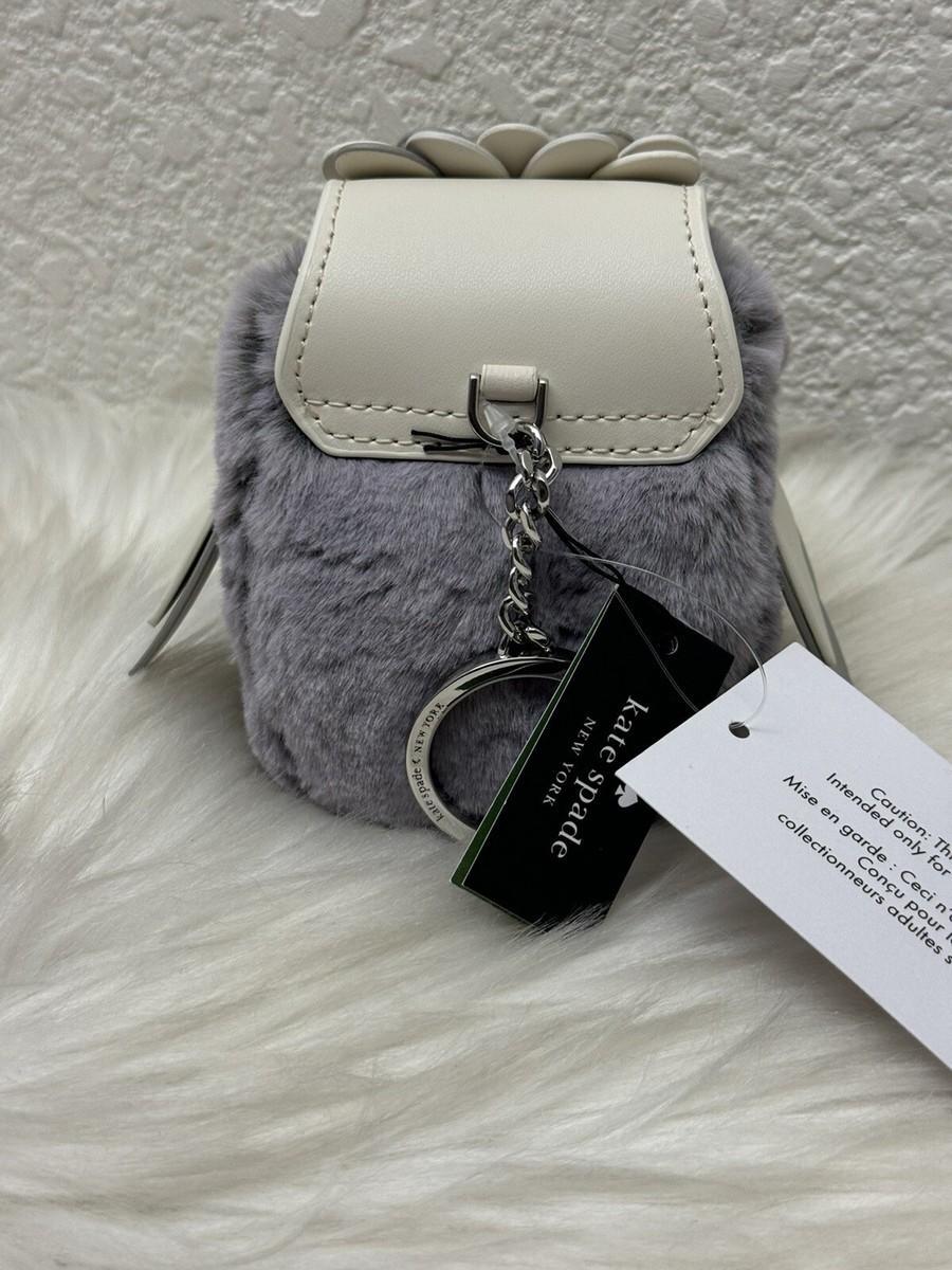 NWOTs; Kate Spade, Grey owl backpack in perfect con… NWT Kate Spade NY Maximillian Maxwell Owl Patent Leather  main image 4